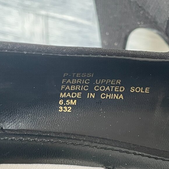 Steve Madden P-Tessi Black Peep Toe Platform Stiletto‎ Heels Women's Size 6.5M - Picture 5 of 7